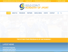 Tablet Screenshot of goldsport.com.au