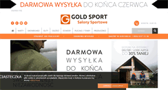 Desktop Screenshot of goldsport.pl